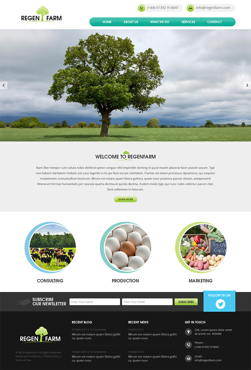 Web Design by RupalTechno for RegenFarm Ltd | Design #6122481