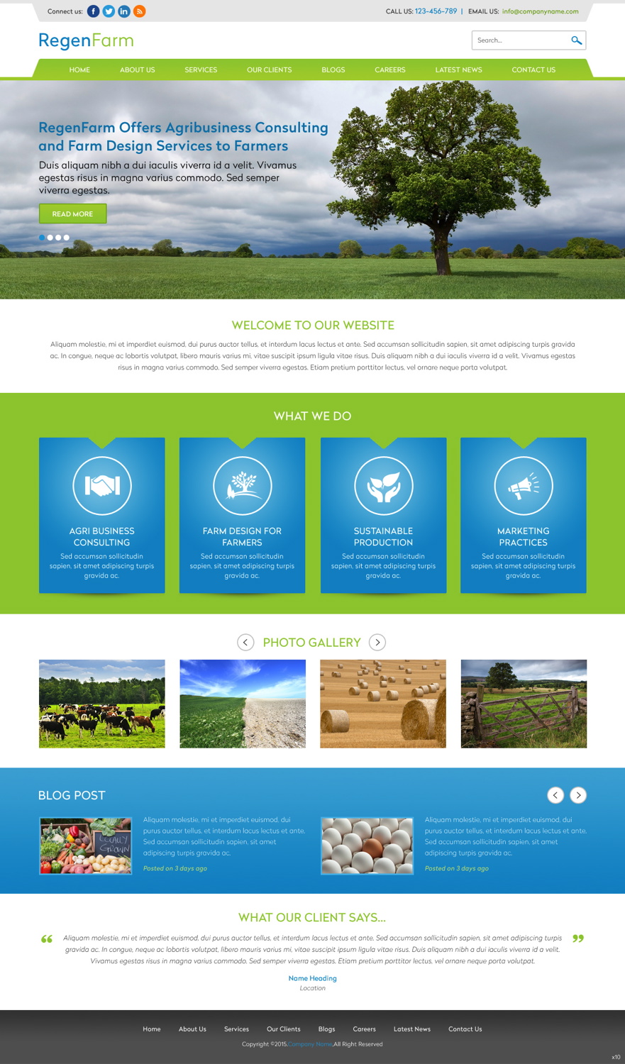 Web Design by pb for RegenFarm Ltd | Design #6094065