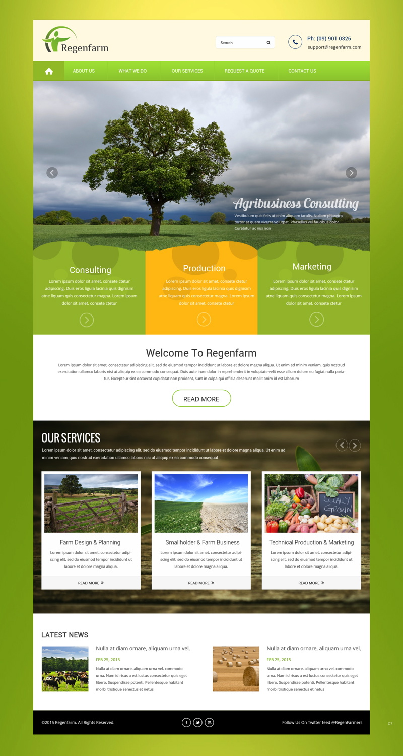 Web Design by pb for RegenFarm Ltd | Design #6094084