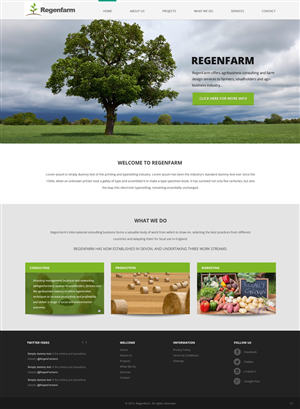 Web-Design von pb für RegenFarm Ltd | Design #6102982
