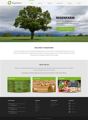 Web Design by pb for RegenFarm Ltd | Design: #6120761