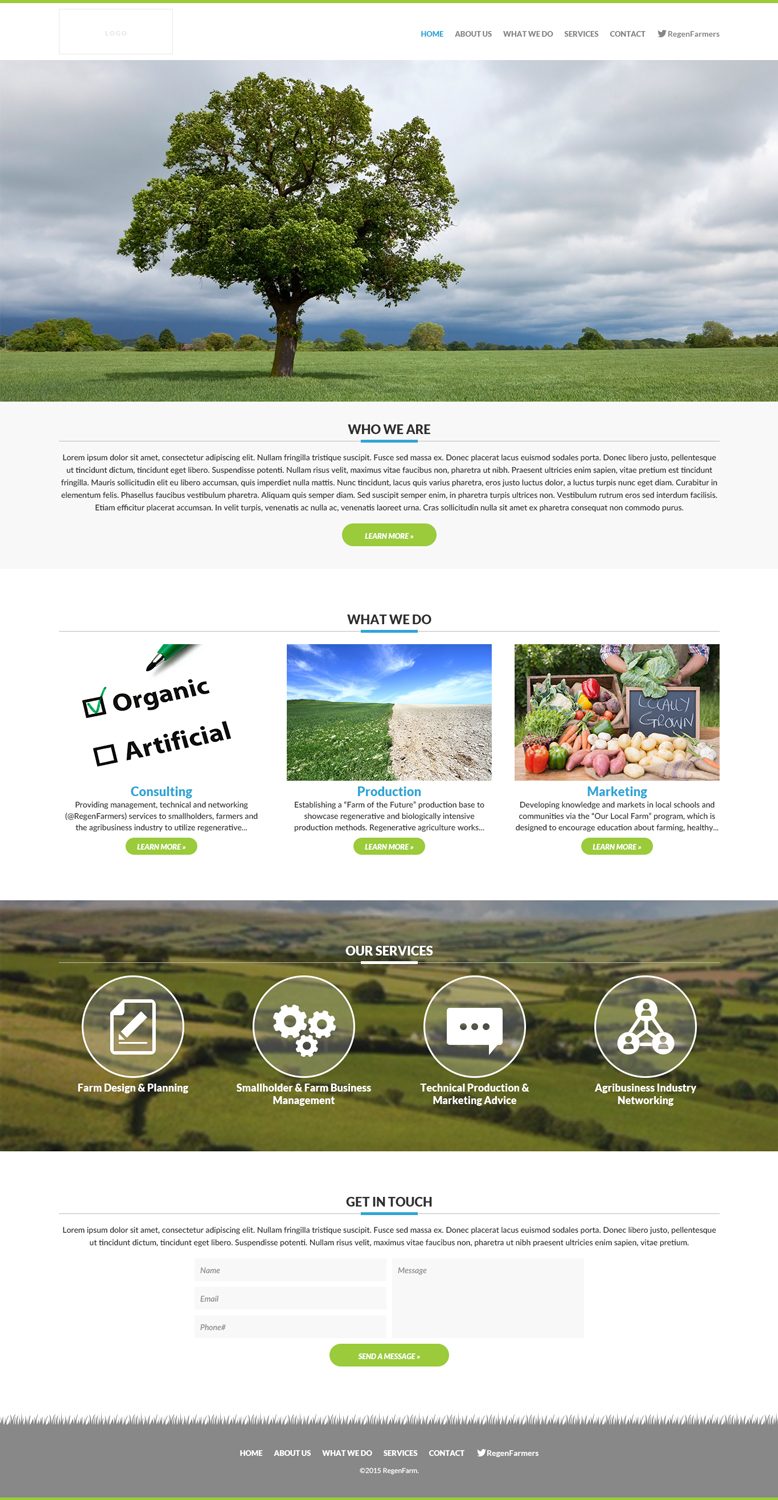 Web Design by MIND for RegenFarm Ltd | Design #6136970