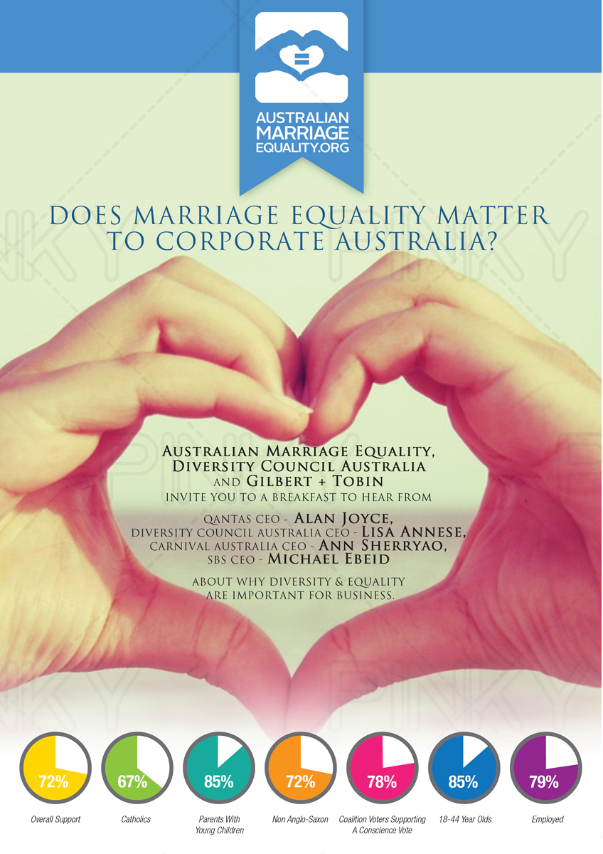 Brochure Design by Pinky  for Australian Marriage Equality | Design #6074870