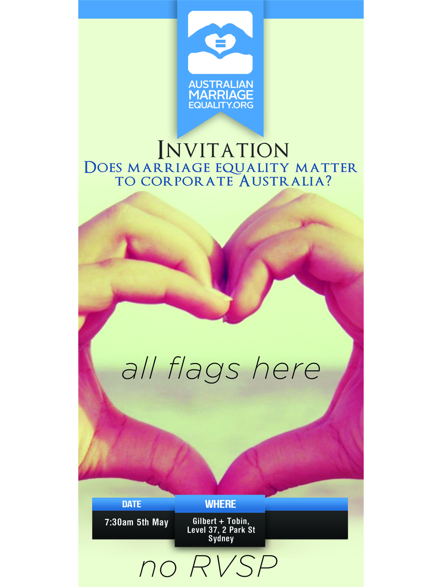 Diseño de Brochure por Rodrigo Angeli para Australian Marriage Equality | Diseño #6060681