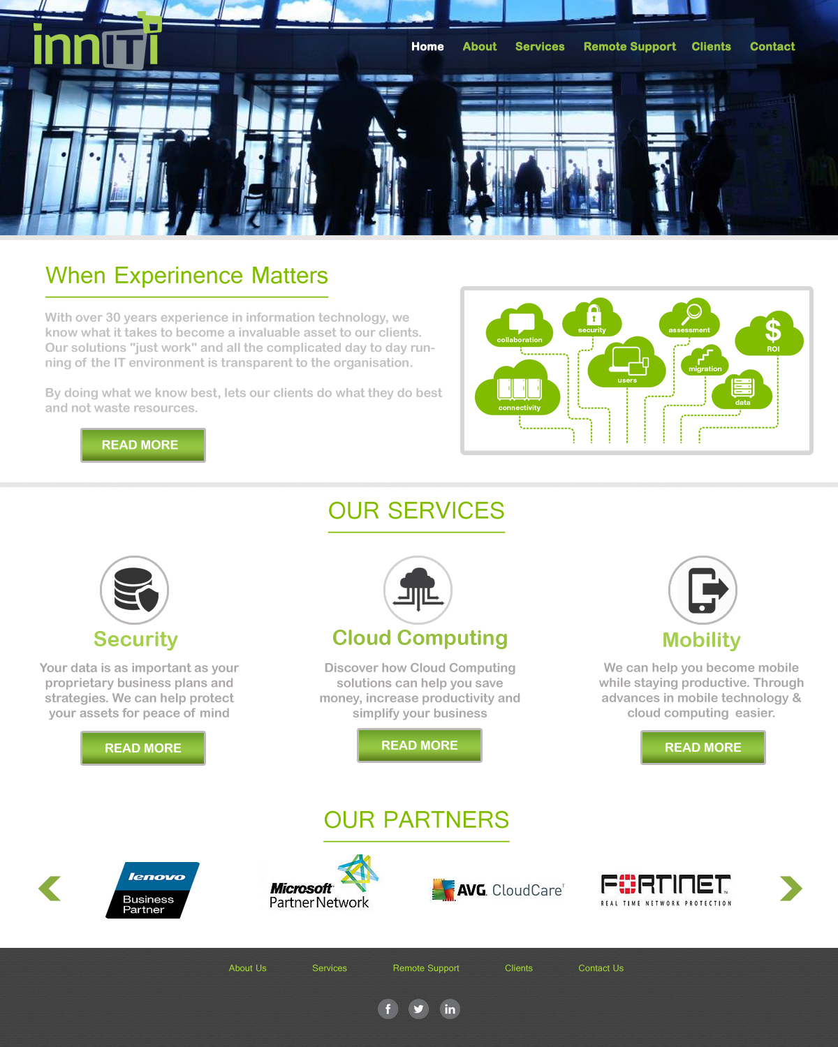 Web Design by musarrat for Inniti Pty Ltd | Design #6072590