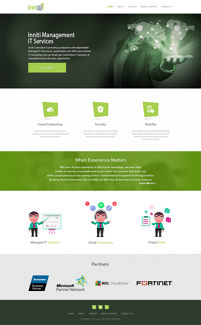 Web Design par Oxygen Creatives pour Inniti Pty Ltd | Design #6231899