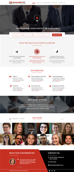 Web Design par CoolDesignz pour Magnetic Alliance Pty Ltd | Design : #6101132