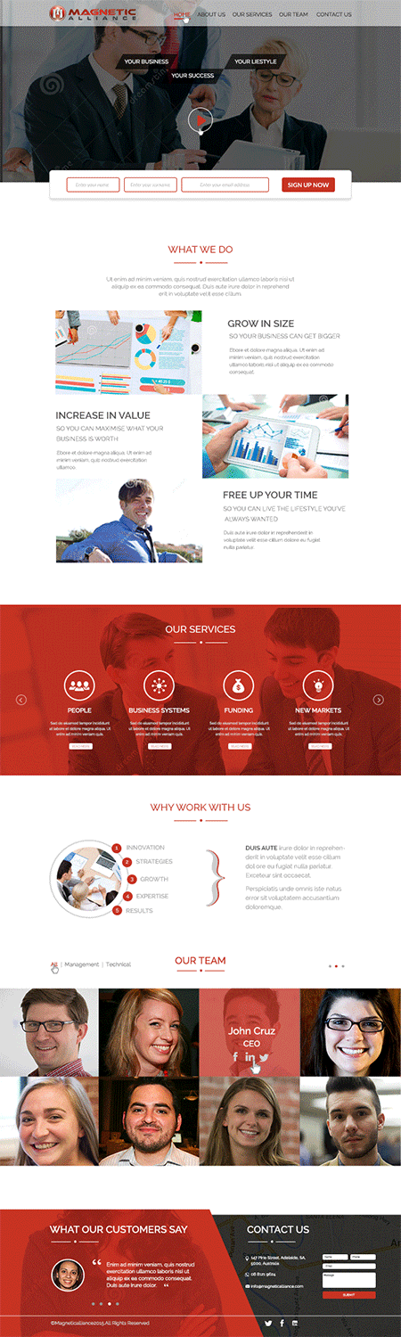 Web-Design von CoolDesignz für Magnetic Alliance Pty Ltd | Design #6135218