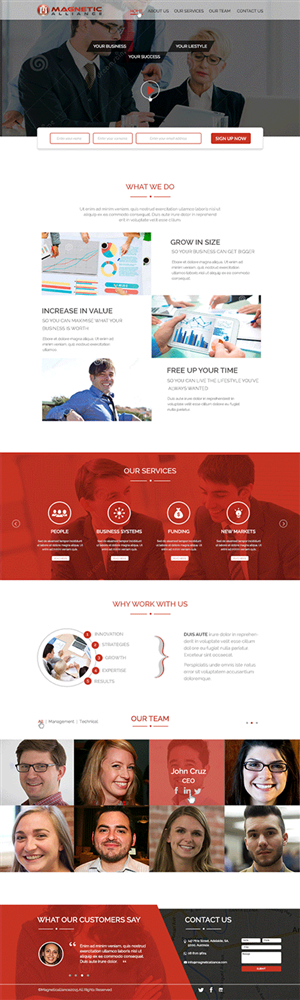 Web Design by CoolDesignz for Magnetic Alliance Pty Ltd | Design: #6135218