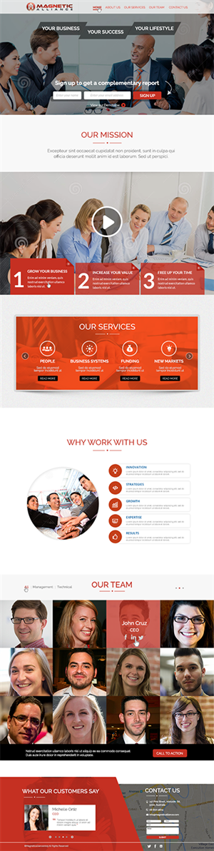 Web Design par CoolDesignz pour Magnetic Alliance Pty Ltd | Design : #6232971