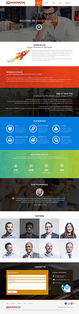 Web Design by anushka_snigdha for Magnetic Alliance Pty Ltd | Design: #6081691