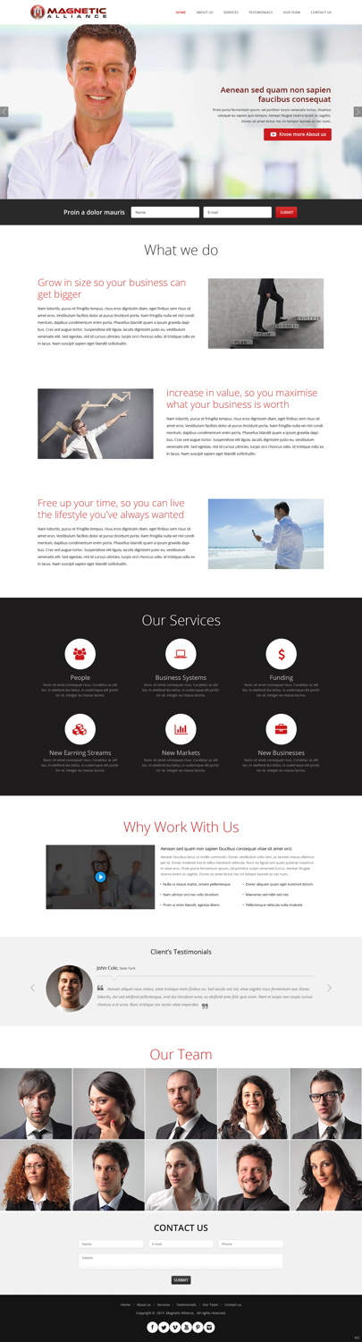 Web-Design von pb für Magnetic Alliance Pty Ltd | Design #6102961