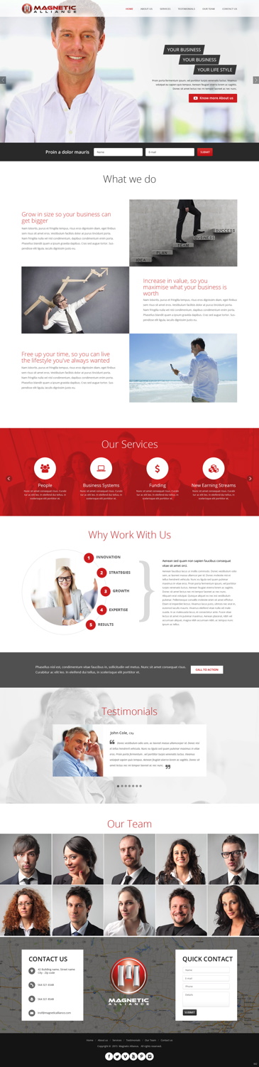 Web Design par pb pour Magnetic Alliance Pty Ltd | Design #6165086