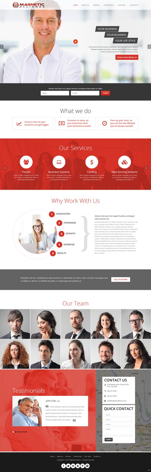 Web-Design von pb für Magnetic Alliance Pty Ltd | Design #6240436