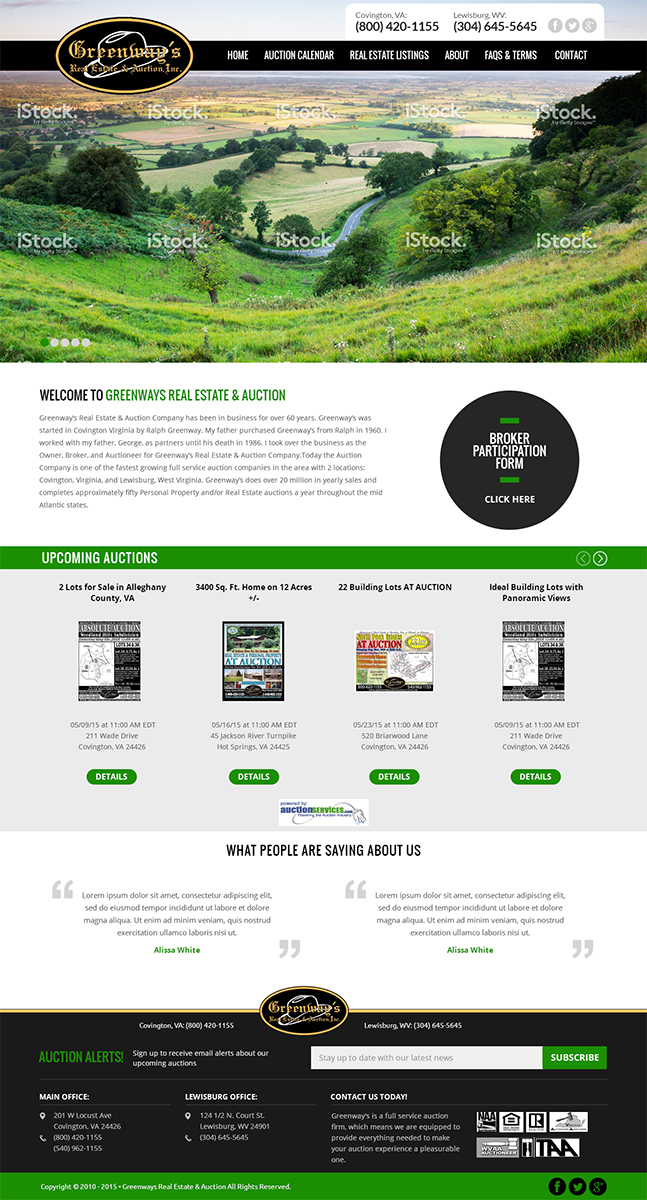 Web Design by RupalTechno for AuctionServices.com, Inc. | Design #6081579