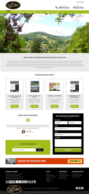 Web Design by RupalTechno for AuctionServices.com, Inc. | Design: #6090451