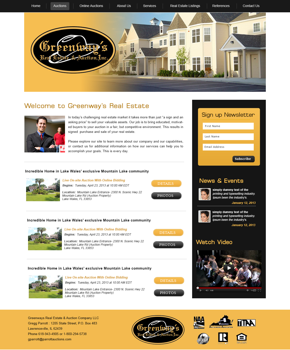 Web Design by webxvision for AuctionServices.com, Inc. | Design #6083006