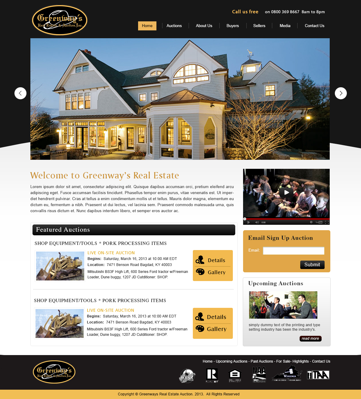 Web Design by webxvision for AuctionServices.com, Inc. | Design #6083013