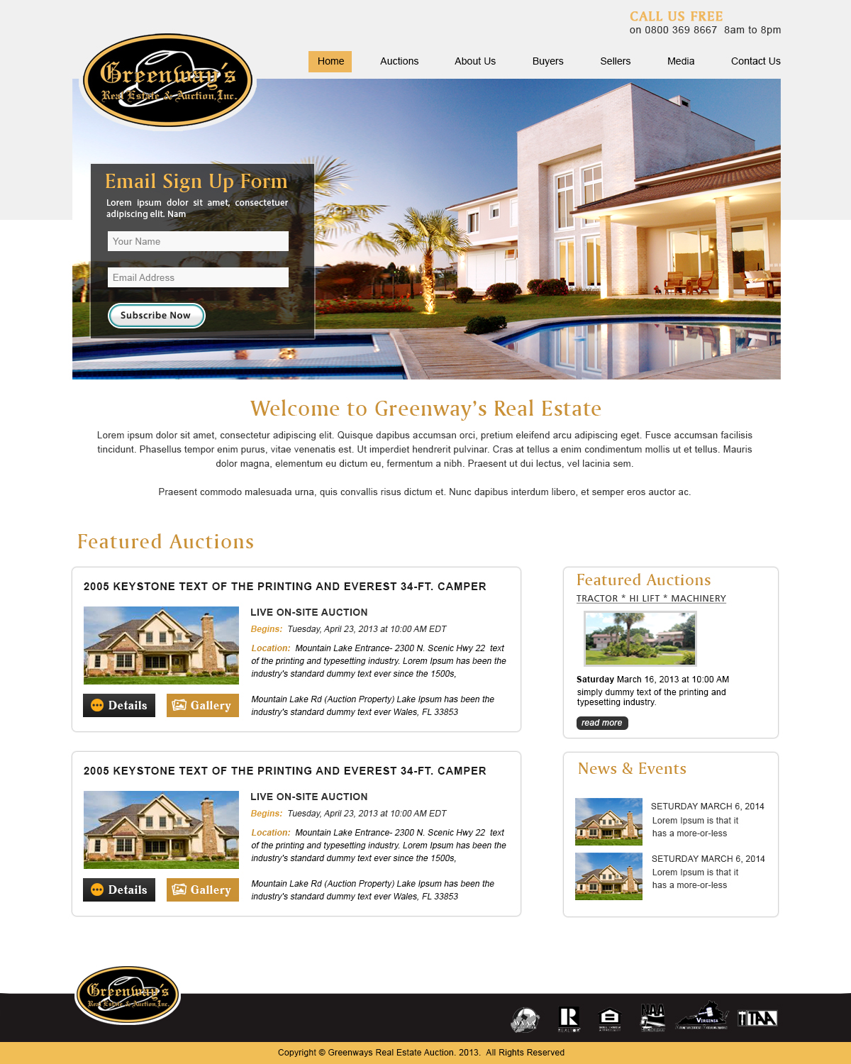 Web Design by webxvision for AuctionServices.com, Inc. | Design #6090741