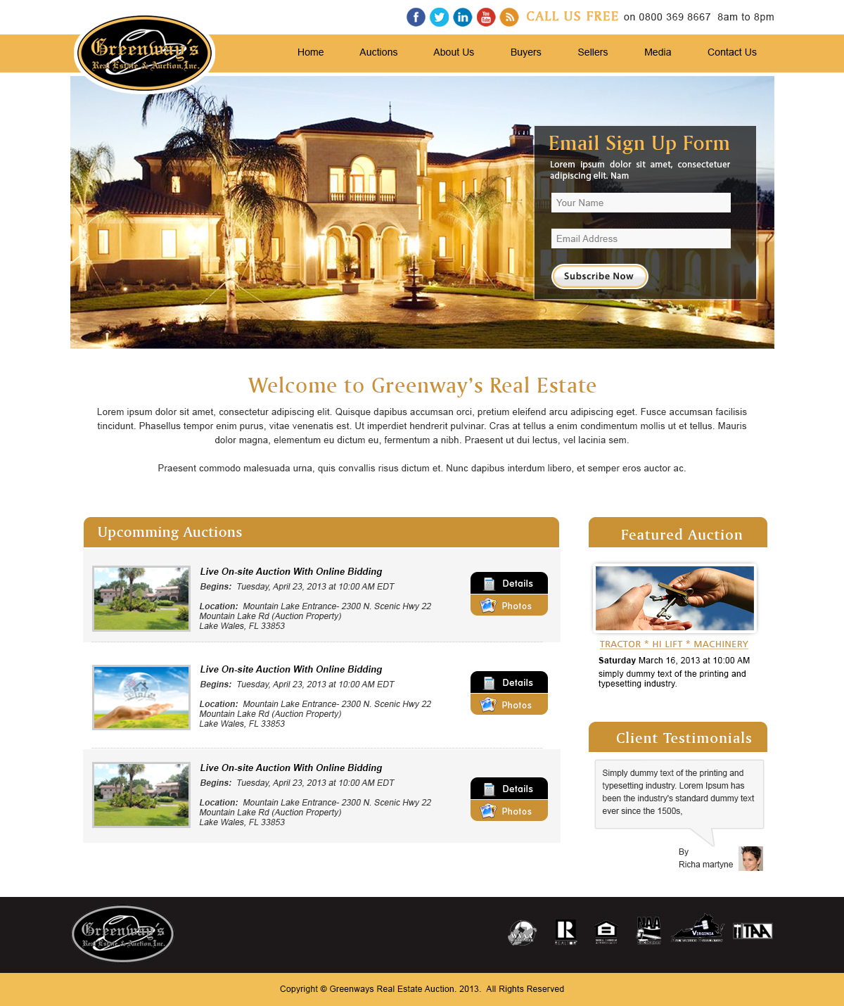 Web Design by webxvision for AuctionServices.com, Inc. | Design #6091195