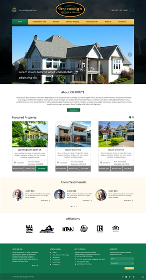 Web Design by pb for AuctionServices.com, Inc. | Design: #6074077