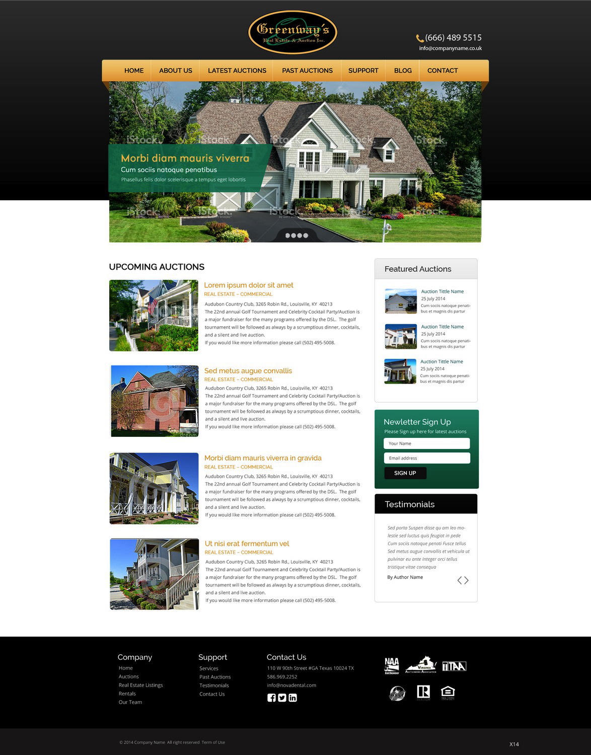 Web Design by pb for AuctionServices.com, Inc. | Design #6074078