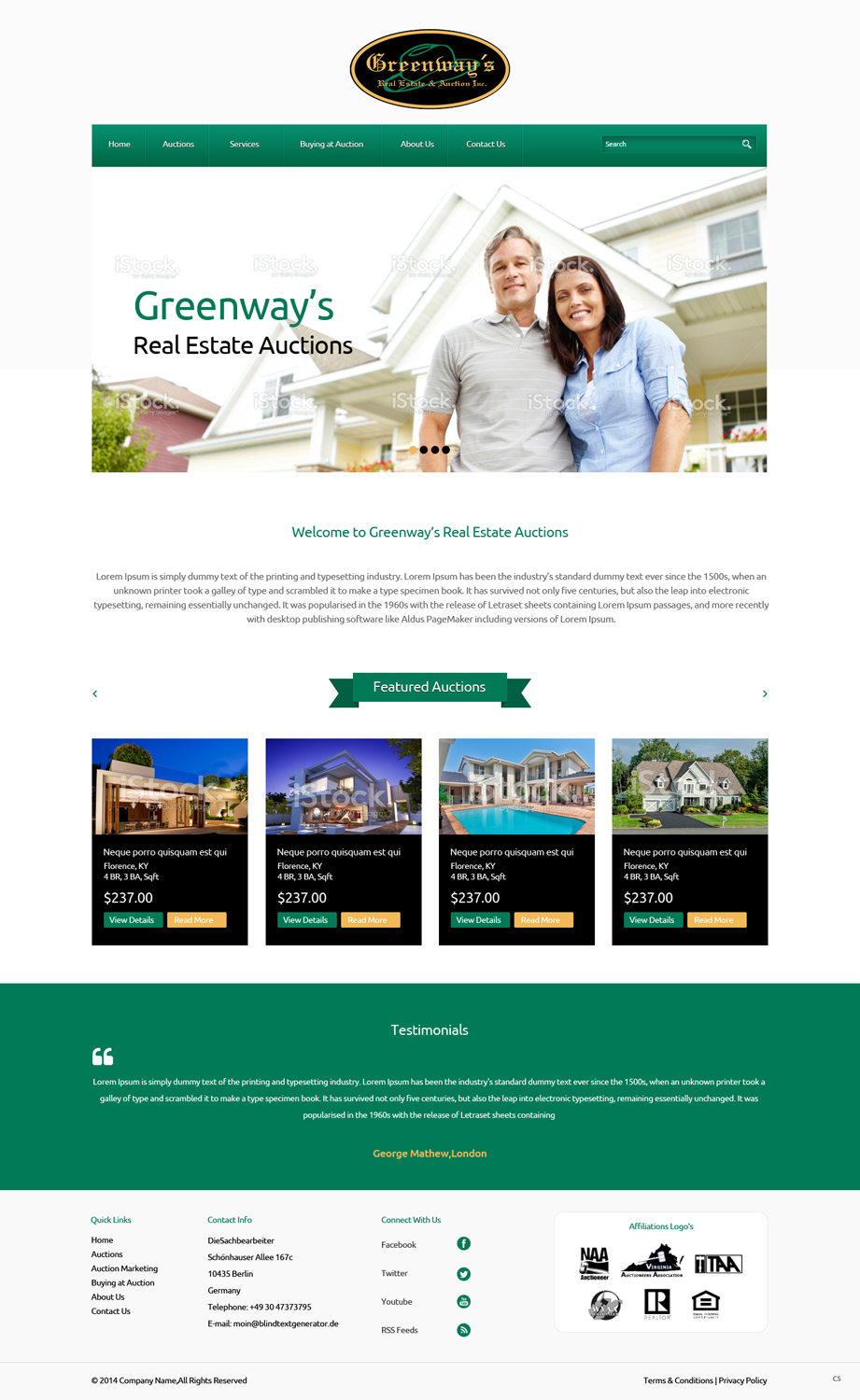 Web Design by pb for AuctionServices.com, Inc. | Design #6093605