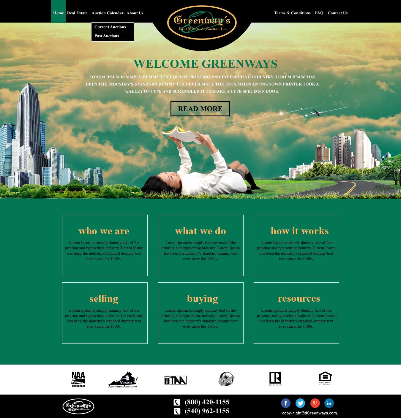 Web Design by Bright Star for AuctionServices.com, Inc. | Design #6116888