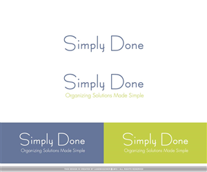 Simply Done     Tagline- Organizing Solutions Made Simple | Logo Design by uandbdeziner