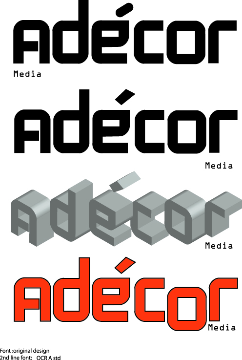 Logo Design by David  Chevtaikin for Adécor Media | Design #9359