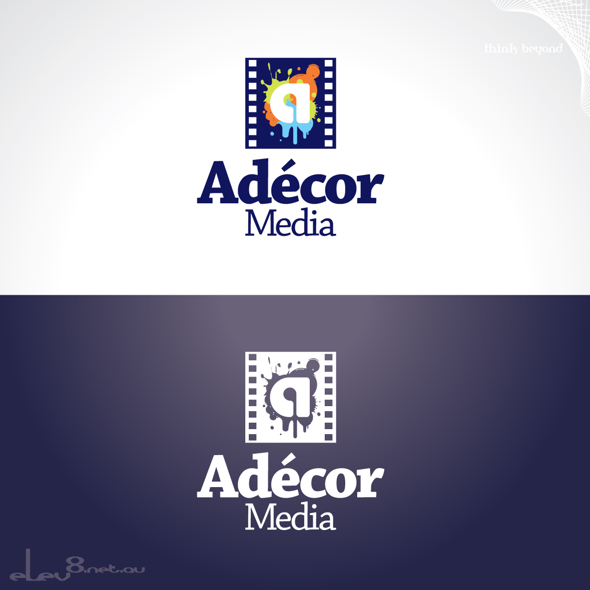 Logo Design by elev8.net.au for Adécor Media | Design #9385