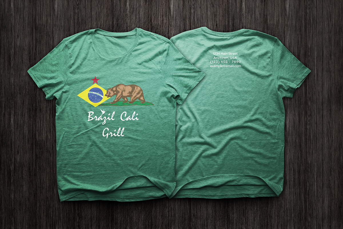 Diseño de Camiseta por Daniel Benitez para Brazilian Cali Grill LLC | Diseño #6098070
