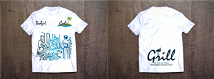 T-shirt Design by AFHUN for Brazilian Cali Grill LLC | Design: #6119375