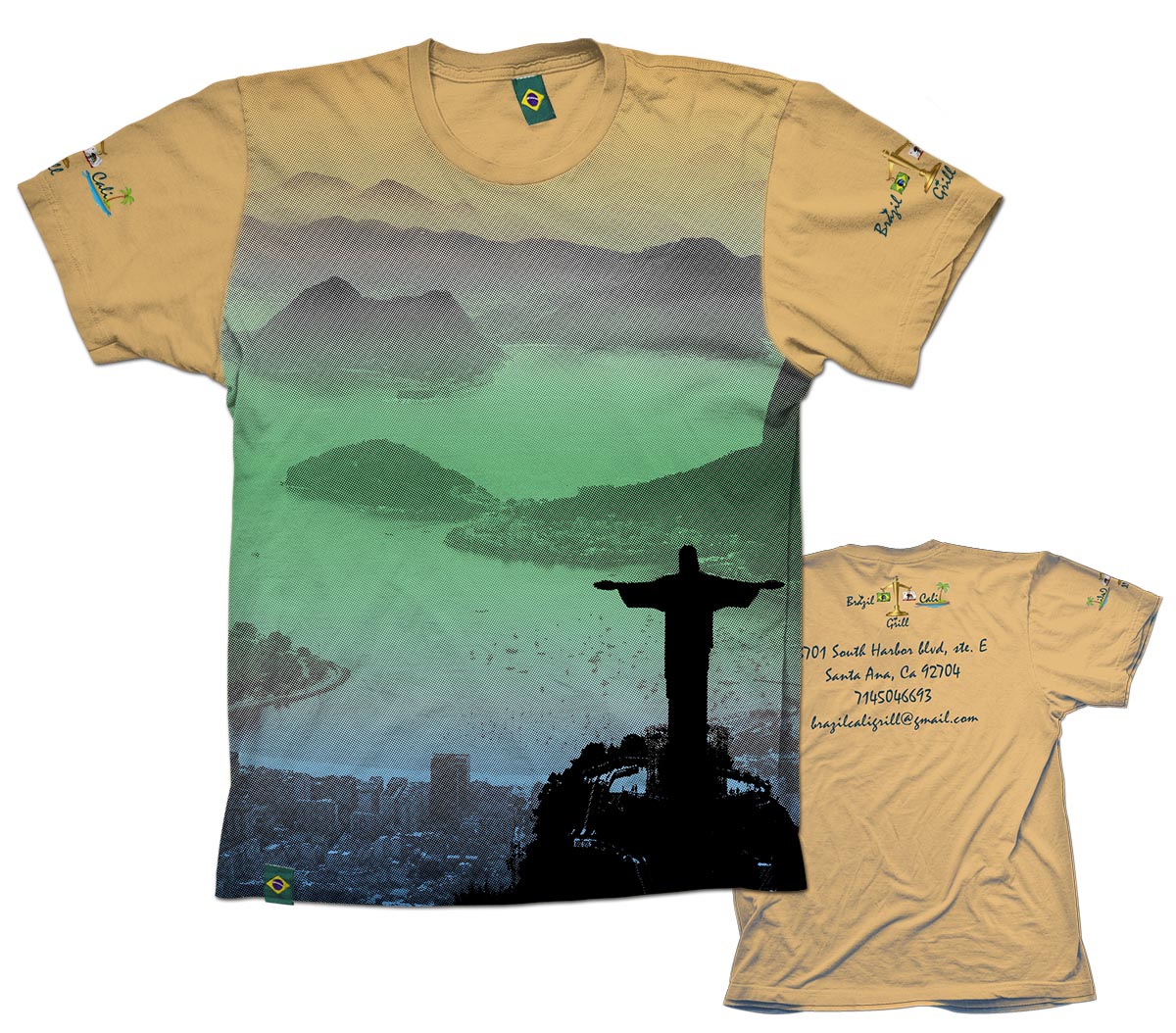 T-shirt Design by Antonio's for Brazilian Cali Grill LLC | Design #6150438