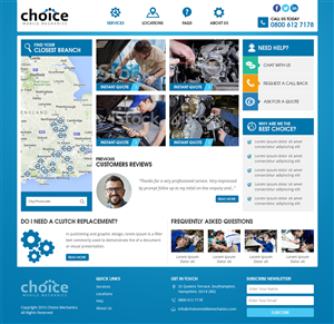 Web Design by RupalTechno for Choice Mobile Mechanics Ltd | Design: #6146447