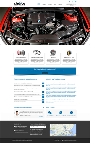 Web Design by Advent Innovative for Choice Mobile Mechanics Ltd | Design #6162829