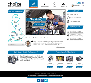 Web Design by Ved Web Services for Choice Mobile Mechanics Ltd | Design #6156541