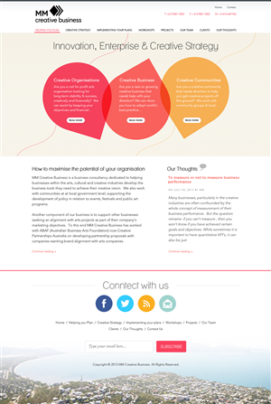 Wordpress Design by Mayank Patel for MM Creative Business | Design: #1639880