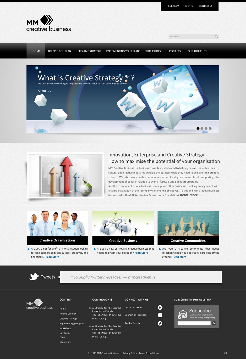 Design Wordpress par pb pour MM Creative Business | Design #1637079
