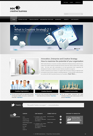 Wordpress Design by pb for MM Creative Business | Design: #1637079