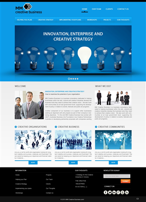 Wordpress Design by pb for MM Creative Business | Design: #1637082
