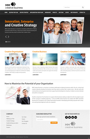 Wordpress Design by pb for MM Creative Business | Design: #1637090