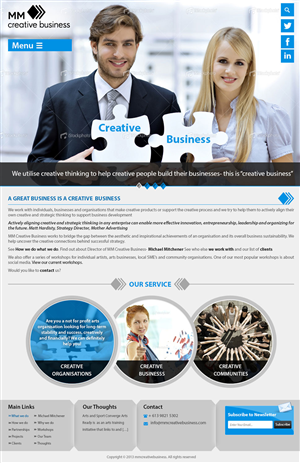 Wordpress Design by Creative Usha for MM Creative Business | Design: #1682420
