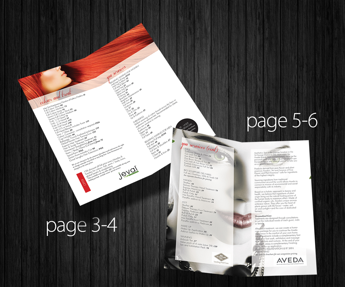 Brochure Design by Boss Designs for aesthetics salon  spa | Design #1695960