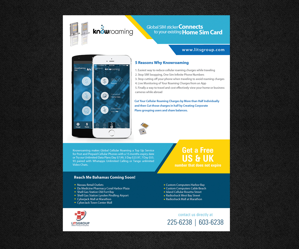 Flyer Design by Ovimatic for Litsgroup "Lifeline IT Group of Companies" | Design #6077503
