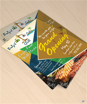 Flyer Design by uniquedesign10 for Brazilian Cali Grill LLC | Design: #6075742
