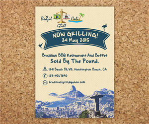 Flyer Design by Cut and Glue for Brazilian Cali Grill LLC | Design: #6151227