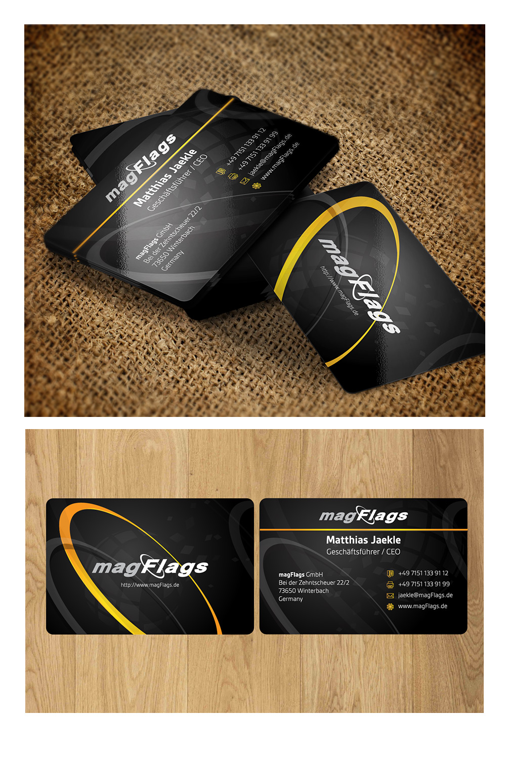 Diseño de Tarjeta de Presentación por mouallem zoheir para magFlags GmbH | Diseño #6292240