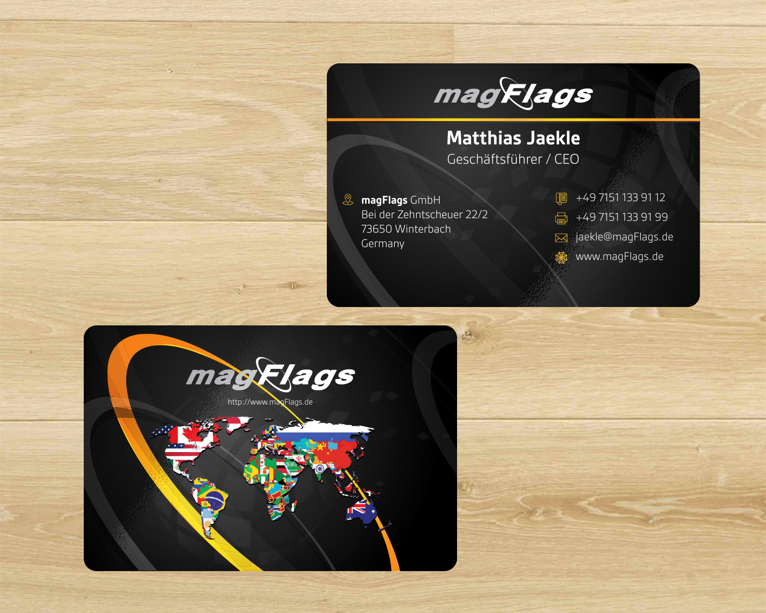 Business Card Design by mouallem zoheir for magFlags GmbH | Design #6301563