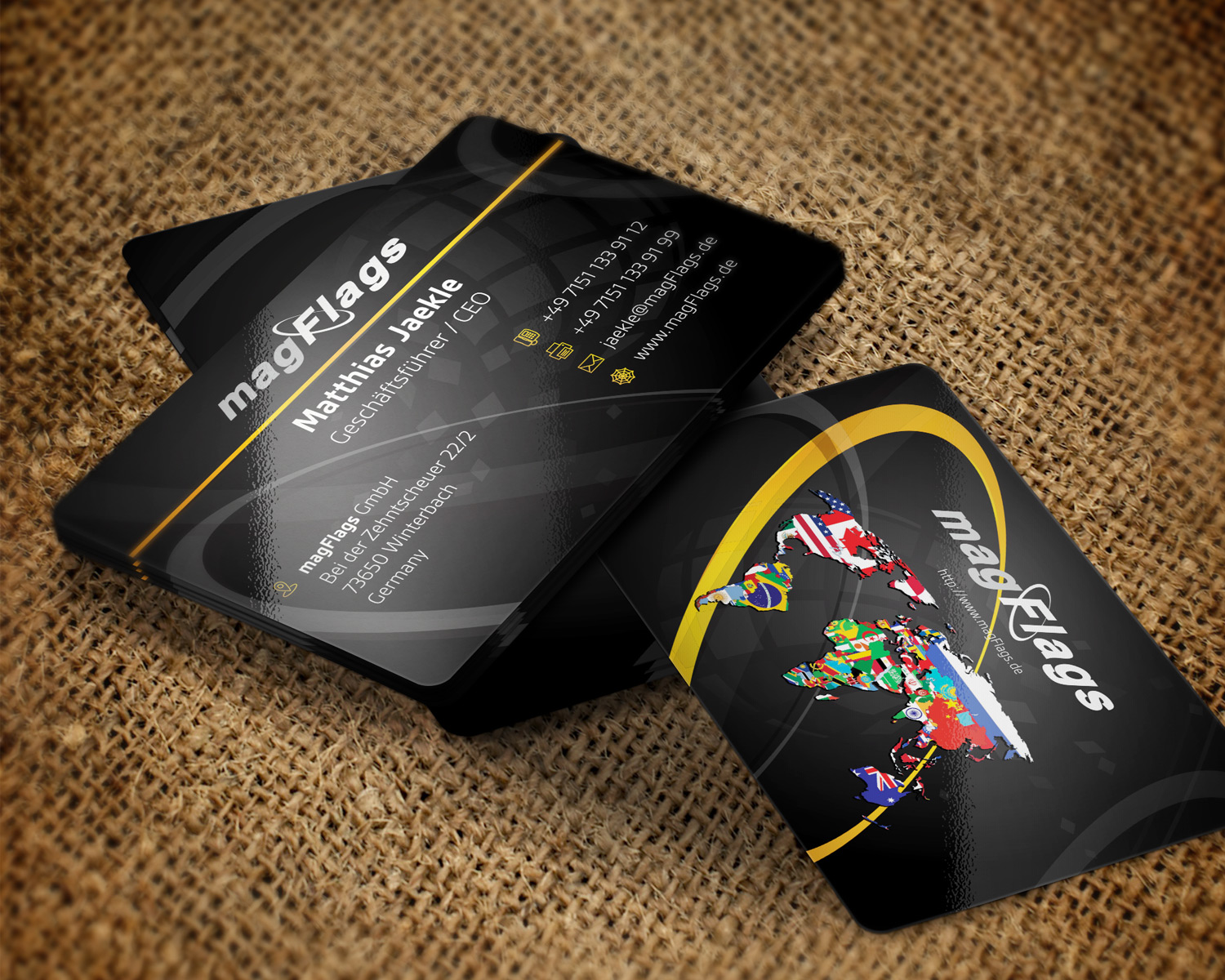 Business Card Design by mouallem zoheir for magFlags GmbH | Design #6301568